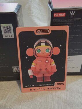 Authentic Pop Mart Space Molly Series 3 Peach 2016 100%